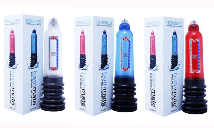 hydropompes pour l'agrandissement du pénis